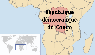 Localisation du Congo-Kinshasa