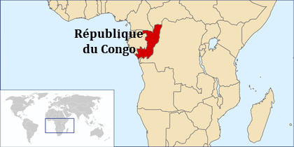 Localisation du Congo